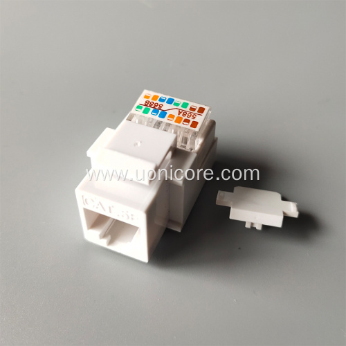 unshielded CAT5E vetical wiring keystone jack